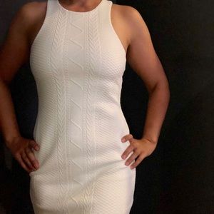 Express Midi white dress